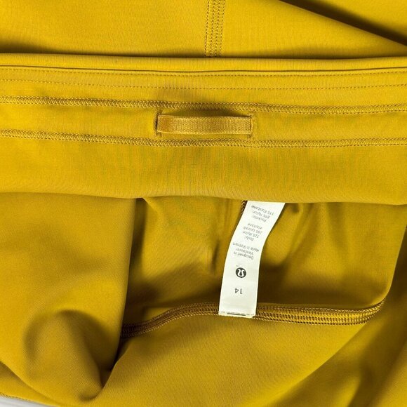 Lululemon 2021 Power Thru High Rise Leggings Gold Spice - Picture 10 of 12